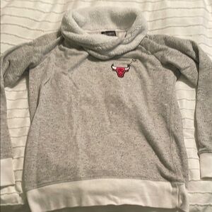 Chicago Bulls Gray Cowl Neck Sweatshirt